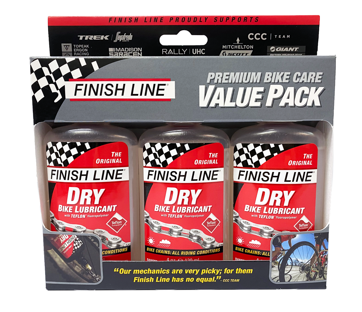 FINISHLINE 優質單車護理 3支套裝 / FINISHLINE PREMIUM BIKE CARE VALUE 3 PACK