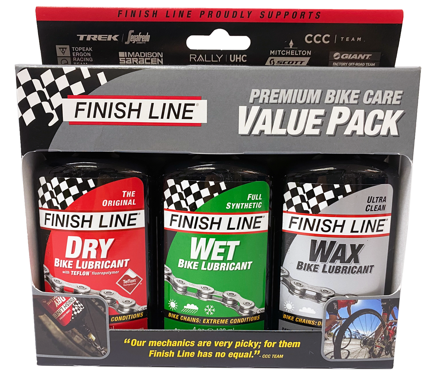 FINISHLINE 優質單車護理 3支套裝 / FINISHLINE PREMIUM BIKE CARE VALUE 3 PACK