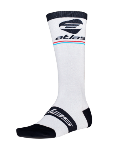 ATLAS 恢復壓縮長襪 NS-305-W, 白黑色 - XL / ATLAS SOCK, NS-305-W, WHITE / BLACK - XL