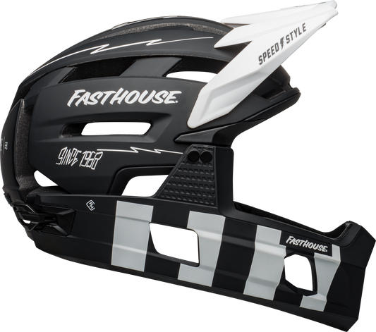 Bell Super Air R MIPS 頭盔-Fasthouse 啞黑白色 / Bell Super Air R MIPS Helmet FH M/G Black/White