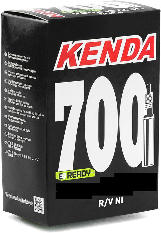 KENDA 可拆式法咀內胎~700X18/23C R/V(適合25C)/ KENDA STANDARD TUBE~700X18/23C~R/V - 18X30T