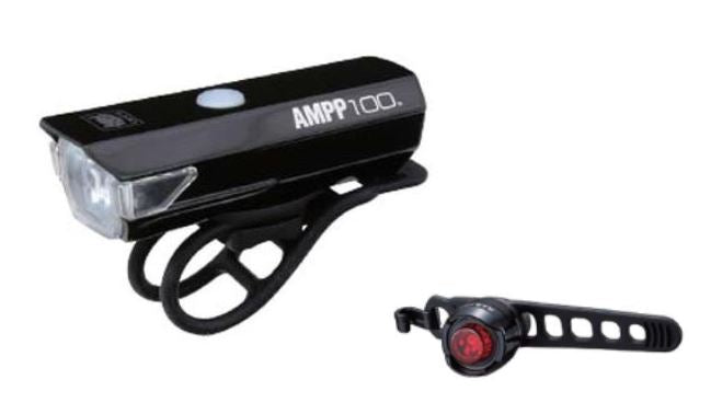 CATEYE 前後燈套裝~AMPP100 前燈 + ORB RECHARGEABLE 尾燈 / CATEYE USB LIGHT SET~AMPP100 + ORB RECHARGEABLE