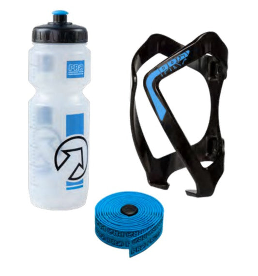 PRO 包頭布連水壺水壺架套裝-藍色 / PRO BOTTLE WITH BOTTLE CAGE WITH HANDLEBAR TAPE SET-BLUE