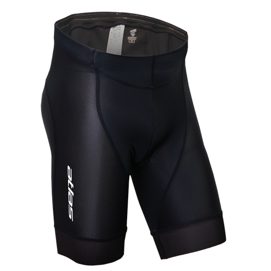 ATLAS 五分透氣平口褲x六代褲墊, S-738-B, 黑色 / Atlas Men Shorts with 6th Gen Pad, Black S-738-B