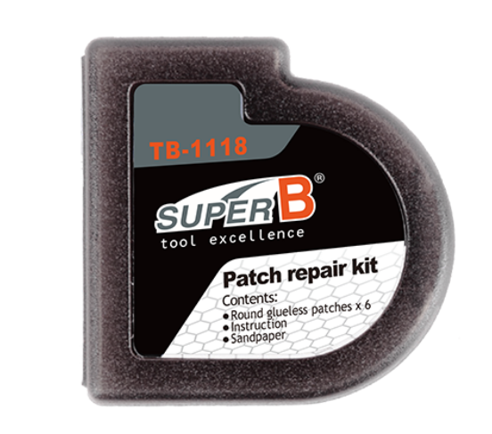 SUPER B 免膠水補呔貼套裝 - 盒裝 (一盒內有60套) - TB-1118 / SUPER B Patch repair kit display box(include 60-kit)- TB-1118